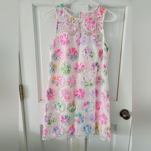 Lilly Pulitzer eyelet floral romper dress size 2